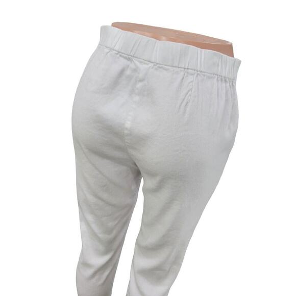 J. Jill Women's Linen Elastic Waist Cropped Lightweight Summer‎ Pants Size Small - Picture 8 of 14